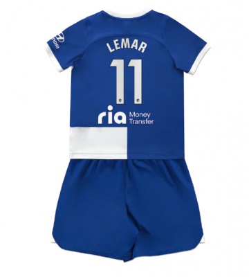 Atletico Madrid Thomas Lemar #11 Udebanesæt Børn 2023-24 Kort ærmer (+ korte bukser)